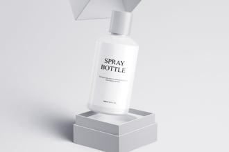 design custom 3d realistic product mockup package labelling