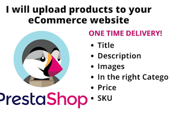 upload products to your ecommerce website