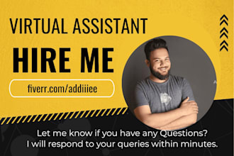 be your virtual assistant for data entry and internet research