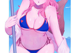 draw sfw or nsfw anime illustration art wallpaper