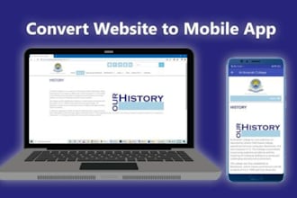 convert a website or a webpage into android app