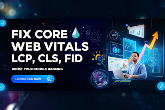 fix website page speed issues cls, lcp, fid to optimize your wp,shopify websites