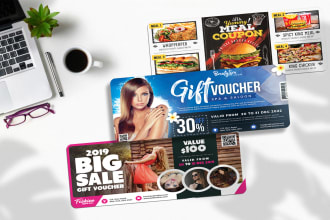 design voucher, coupon, loyalty card, gift card, certificate