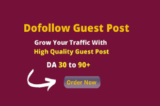 do SEO guest posts on real websites through blogger outreach high da