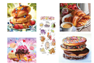 design beautiful foods, desserts and snacks