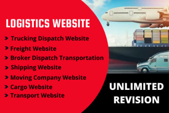 build a logistics website, trucking, dispatch, cargo website