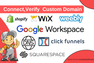 fix g suite wix, dns shopify google workspace,  verify domains