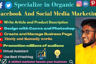 do facebook and social media promotion and ad marketing with skill