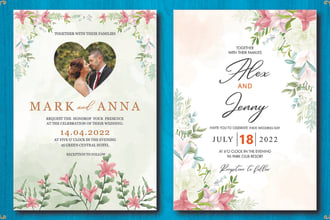 design amazing customized wedding invitation card