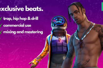 make exclusive  trap, hip hop and drill beats