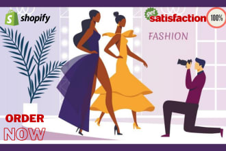 build a shopify fashion store and shopify clothing website