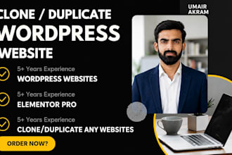 clone website, medical or peptide website, duplicate wordpress website