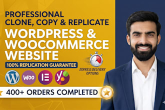 duplicate website, revamp website or clone website, replicate any website