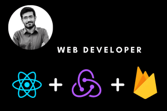 develop modern react js redux firebase  web app