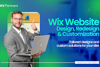 create wix website design, wix redesign, wix customization