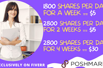 share your poshmark listing and follow closets