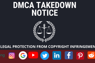 issue takedown notices to protect copyright infringement