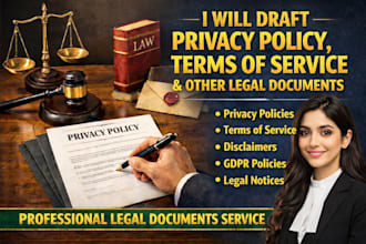 write privacy policy and terms of service for website