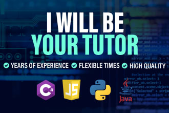be your c sharp, javascript, java, python programming tutor