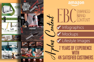 design amazon a plus , ebc, listing images, a plus content