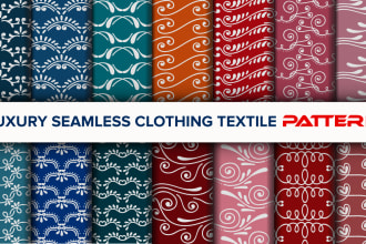 do luxury seamless clothing patterns using textile print