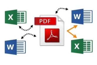 convert pdf, ppt, excel, word, CSV files