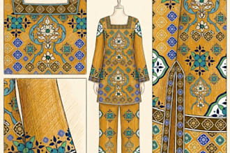 digital seamless pattern design