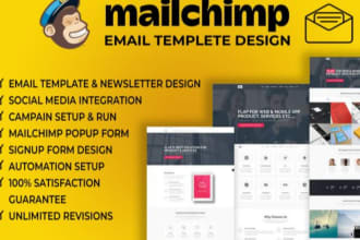 setup mailchimp automation, design email campaign, newsletter and autoresponder