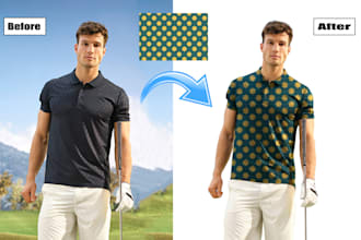 do professionally image recolor, texture change and pattern change service