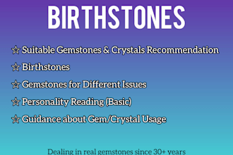 recommend suitable gemstones according to your date of birth
