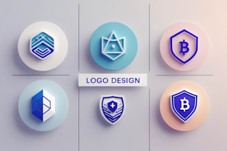 design a modern minimalistic tech, crypto, security, and saas logo for startups