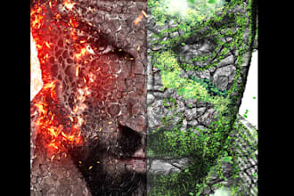 do awesome photo manipulation and photoshop editing