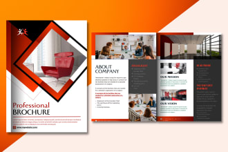 design business brochure, company profile, booklet, catalog on canva