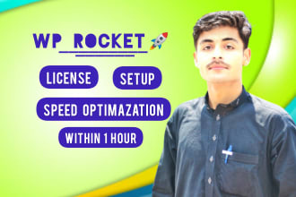 install wp rocket pro and speed up your wordpress website within 1 hour