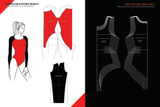make swimwear, bikini, lingerie sewing pattern and grading