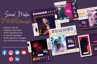 design high quality engaging social media posts and captions