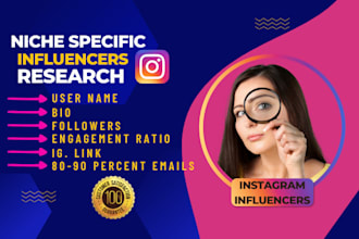 find best instagram and tiktok influencers for any niche