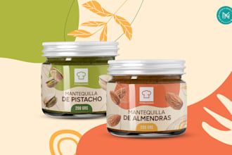 design a product label or packaging for your food brand