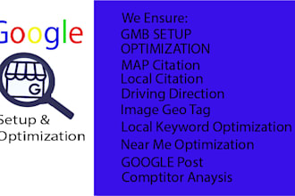 create a google my business page optimize it for growth