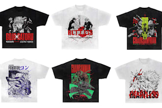 design anime streetwear for your clothing brand