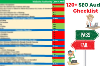do hardcore manual SEO site audit 120 plus checklist report