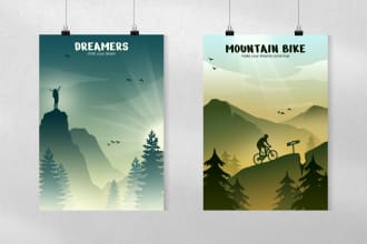 make minimalist game or movie poster