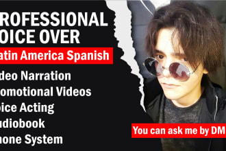 record male neutral spanish voice over for your projects