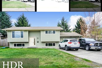 do real estate photo editing hdr, flambient