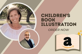 create childrens book illustrations for KDP
