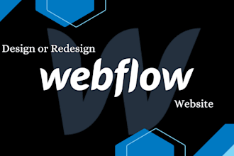 design or develop your website with webflow