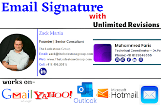 do clickable html email signature gmail signature