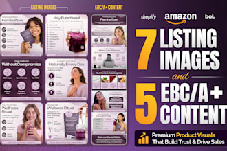 design amazon a plus content, amazon ebc and amazon listing images