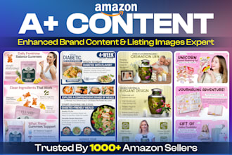 design amazon a plus content, amazon ebc and amazon listing images