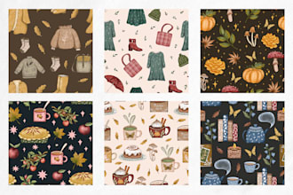 design cottagecore cozy aesthetic surface patterns